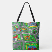 Nostalgischer Teppichboden Autostraße, Nostalgie d Tasche (Rückseite)