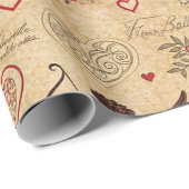 Nostalgischer Vintage-Cupid Valentinstag Liebe Geschenkpapier (Rolleneckpunkt)