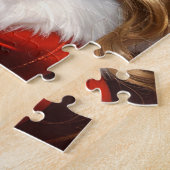 Nostalgischer Weihnachts-Santa-Mädchen Puzzle (Seite)