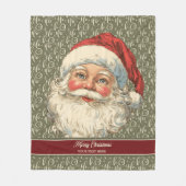 Nostalgischer Weihnachtsbaum mit klassischem Look Fleecedecke (Vorderseite)