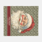 Nostalgischer Weihnachtsbaum mit klassischem Look Fleecedecke (Vorderseite (Horizontal))