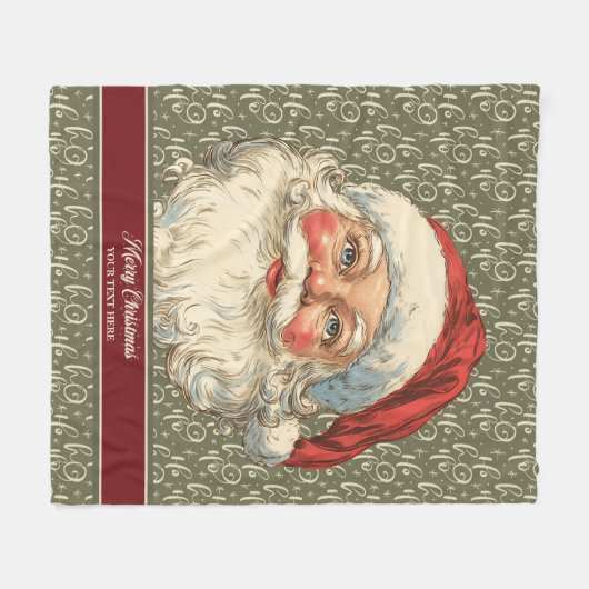 Nostalgischer Weihnachtsbaum mit klassischem Look Fleecedecke (Vorderseite (Horizontal))