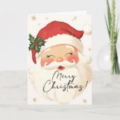 Nostalgischer Weihnachtsmann Frohe Weihnachten Per (Vorderseite)