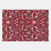 Nostalgischer Weihnachtsrocksänger Geschenkpapier Set (Vorderseite 3)