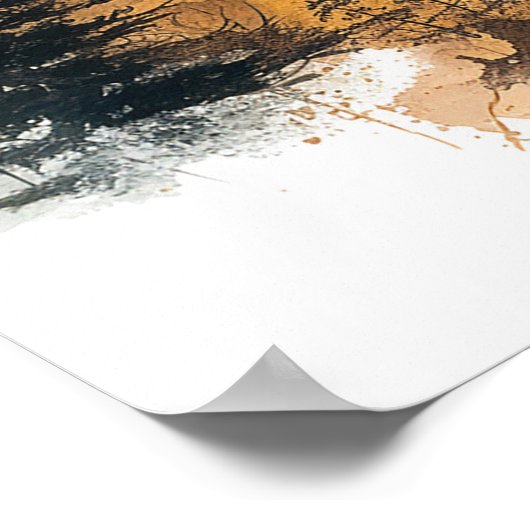 Nostalgischer Weihnachtszug Poster (Ecke)