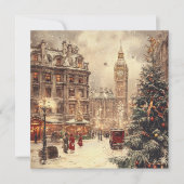 Nostalgischer Winter zu Weihnachten in London (Vorderseite)