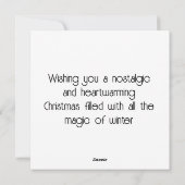 Nostalgischer Winter zu Weihnachten in London (Rückseite)