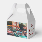 Nostalgischer Zeitalter-Laufwerk-in-Grafik-Print Geschenkschachtel (Rückseite)