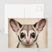Nostalgischer Zuckerkleider im verblassten Retro Postkarte (Vorne/Hinten)