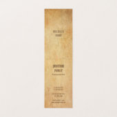 Nostalgisches altes Papier elegant luxuriös geklap Visitenkarten (Innenseite Aufgefaltet)