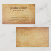 Nostalgisches altes Papier prächtig dick aussehen  Visitenkarte (Vorne/Hinten)