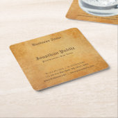Nostalgisches altes Papier sieht Beruflich elegant Rechteckiger Pappuntersetzer (angewinkelt)