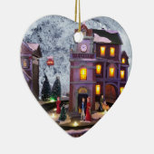 Nostalgisches altmodisches Dorf Keramik Ornament (Rechts)