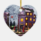 Nostalgisches altmodisches Dorf Keramik Ornament (Vorne)