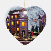 Nostalgisches altmodisches Dorf Keramik Ornament (Hinten)