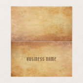 Nostalgisches Altpapier sieht Beruflich luxuriös a Visitenkarten (Außenseite Aufgefaltet)