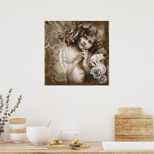 Nostalgisches Angel Poster (Küche)