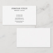 Nostalgisches Aussehen Berufliche Elegant-Vorlage  Visitenkarte (Vorne/Hinten)