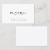 Nostalgisches Aussehen Klassisch Elegant Minimalis Visitenkarte (Vorne/Hinten)