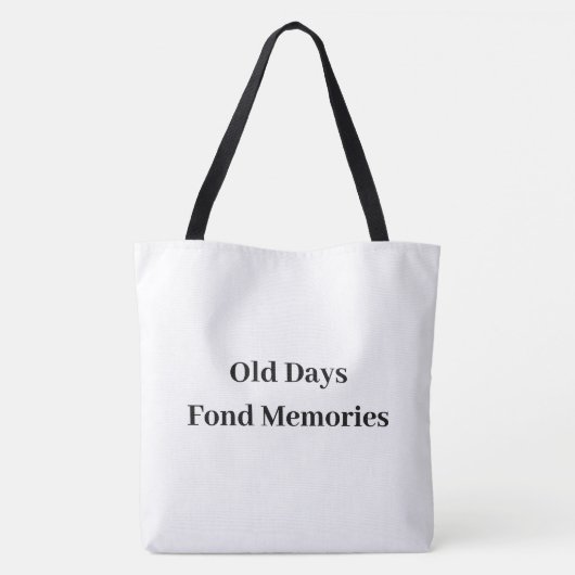 Nostalgisches Blumenthema Tasche (Rückseite)