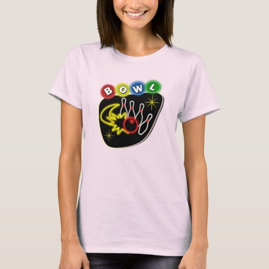 Nostalgisches Bowling T-Shirt (Vorderseite)