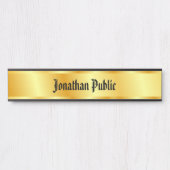 Nostalgisches Calligraphisches Skript Elegante Imi Türschild (Vorderseite )