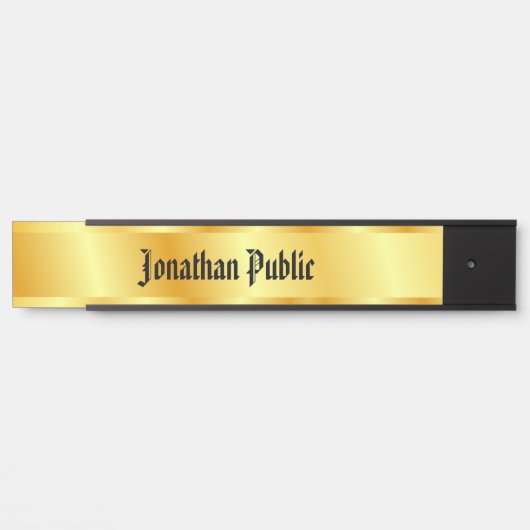 Nostalgisches Calligraphisches Skript Elegante Imi Türschild (Vorderseite )