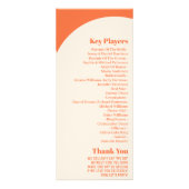 Nostalgisches Charm Retro-Hochzeitsprogramm Werbekarte (Hinten)