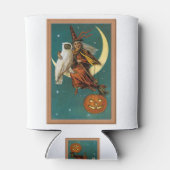 Nostalgisches Glück Halloween Hexe & Owl Dosenkühler (Rückseite)