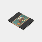 Nostalgisches Glück Halloween Hexe & Owl Post-it Klebezettel (angewinkelt)