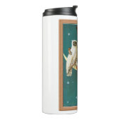 Nostalgisches Glück Halloween Hexe & Owl Thermosbecher (Nach links gedreht)