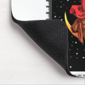 Nostalgisches Halloween Gute Hexe und ihre Katze Mousepad (Ecke)