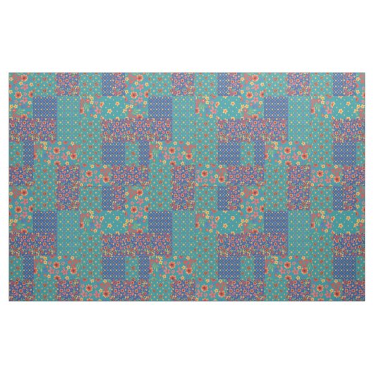 Nostalgisches Imitat-Patchwork-Muster-Gewebe Stoff (Yard (91,4 cm))