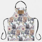 Nostalgisches Indigozittel Schürze (Vorderseite)