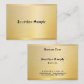 Nostalgisches klassisches Aussehen alter Text Gold Visitenkarte (Vorne/Hinten)