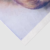 Nostalgisches Mädchen in rosa Gewebepapier Seidenpapier (Ausschnitt)