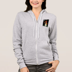 Nostalgisches Mädchen, Jack-o’-Laterne und Katze Hoodie