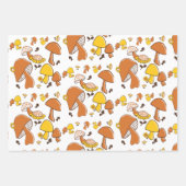 Nostalgisches Mushroom-Muster Geschenkpapier Set (Vorderseite 2)
