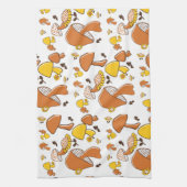 Nostalgisches Mushroom-Muster Geschirrtuch (Vertikal)