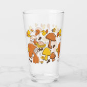 Nostalgisches Mushroom-Muster Glas (Rückseite)