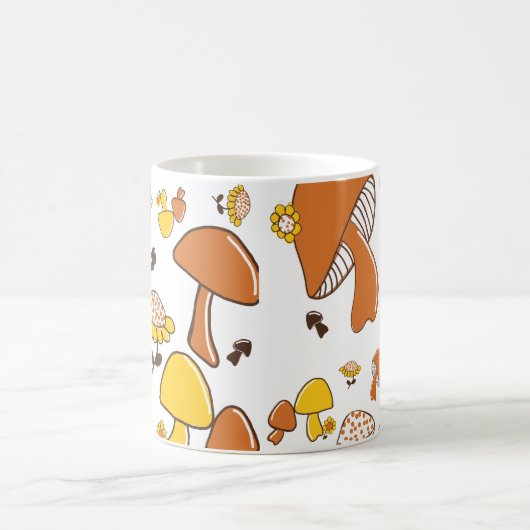 Nostalgisches Mushroom-Muster Kaffeetasse (Mittel)