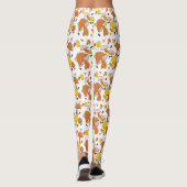Nostalgisches Mushroom-Muster Leggings (Rückseite)