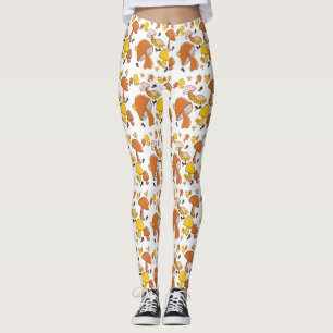 Nostalgisches Mushroom-Muster Leggings