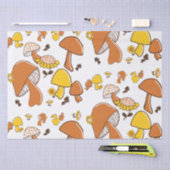 Nostalgisches Mushroom-Muster Seidenpapier (Handwerk)