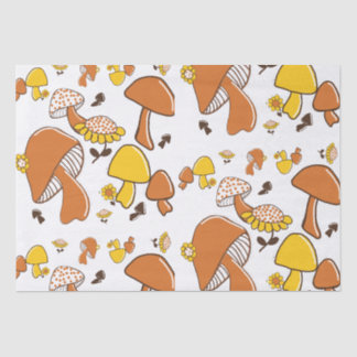 Nostalgisches Mushroom-Muster Seidenpapier