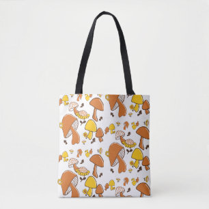 Nostalgisches Mushroom-Muster Tasche