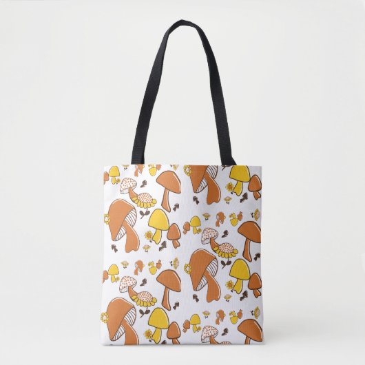 Nostalgisches Mushroom-Muster Tasche (Vorderseite)