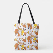 Nostalgisches Mushroom-Muster Tasche (Rückseite)