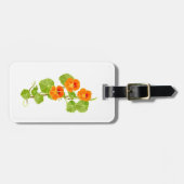 Nostalgisches Nasturtium Gepäckanhänger (Vorderseite horizontal)