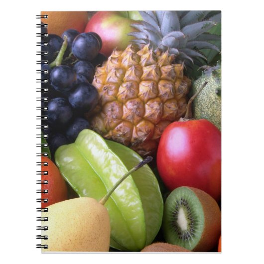 Nostalgisches Obst-Notebook Notizblock (Vorderseite)